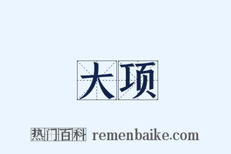 大项是什么意思的图片